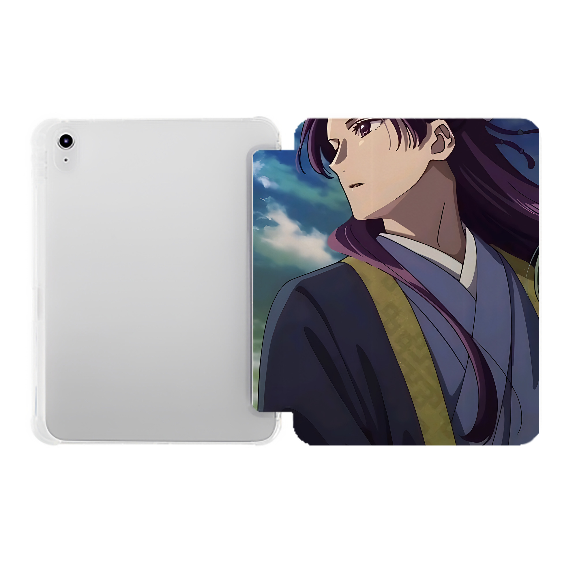（画像用） 薬屋のひとりごと The Apothecary Diaries IPad ケース ペン収納付き 三つ折りスタンド PUレザー×シリコン 対応機種9.5/10.5/10.9インチ